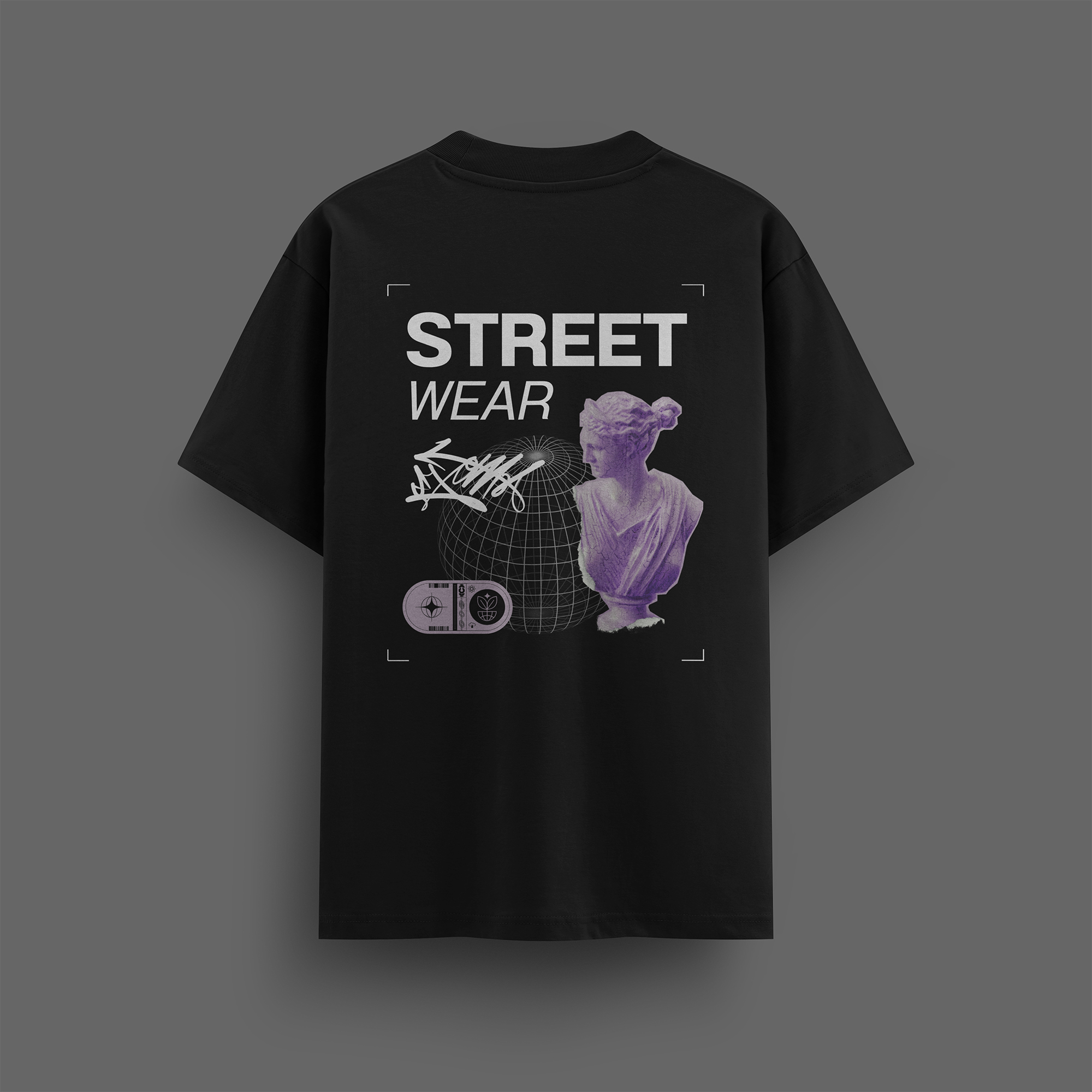 Urban Street Wear Bust Art T-Shirt