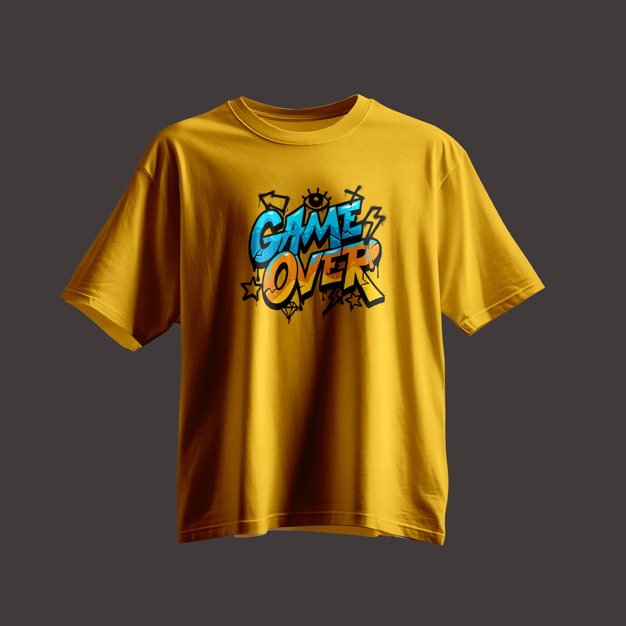 Cool Game Over printed T-Shirt