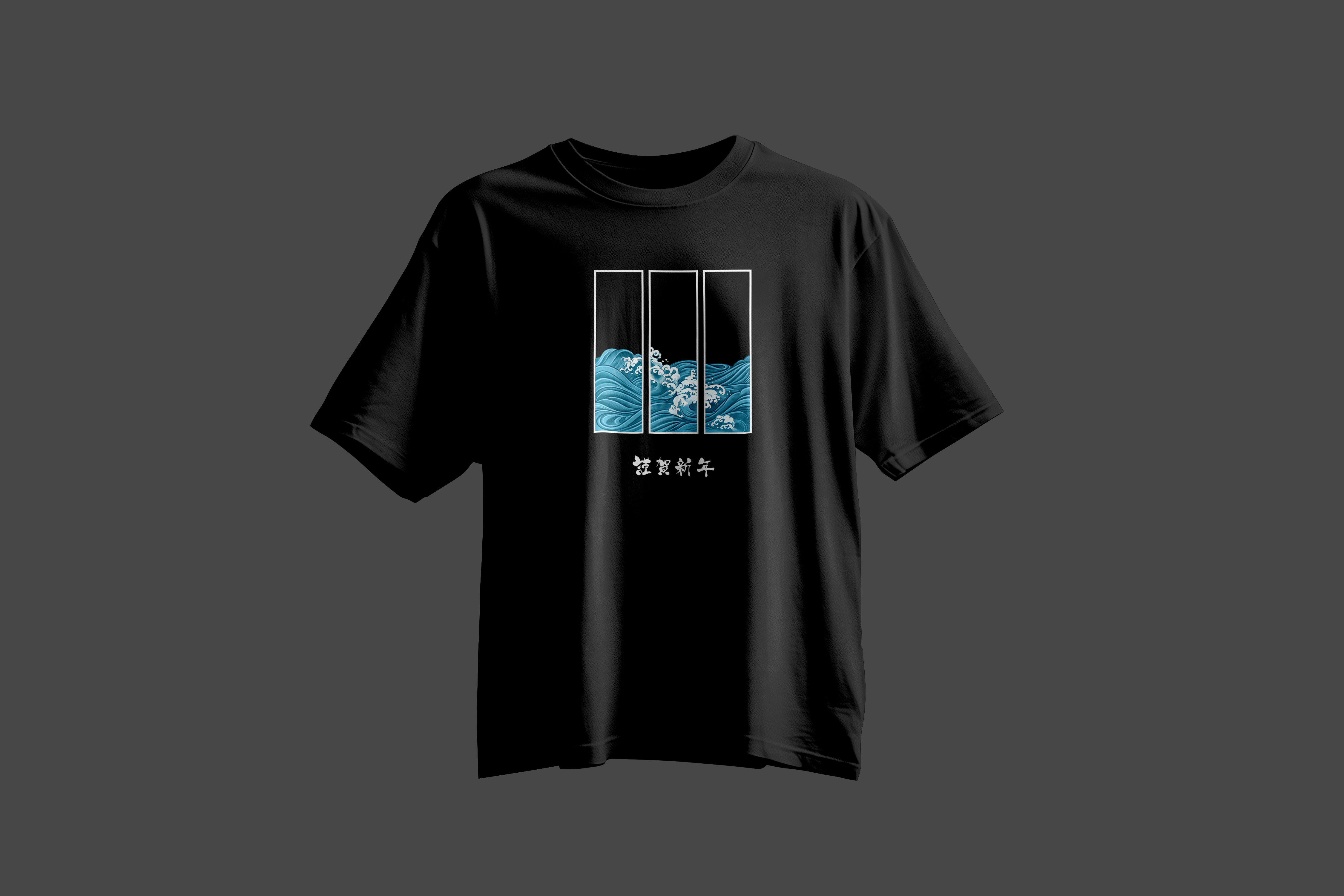 Waves Minimal Graphic T-Shirt