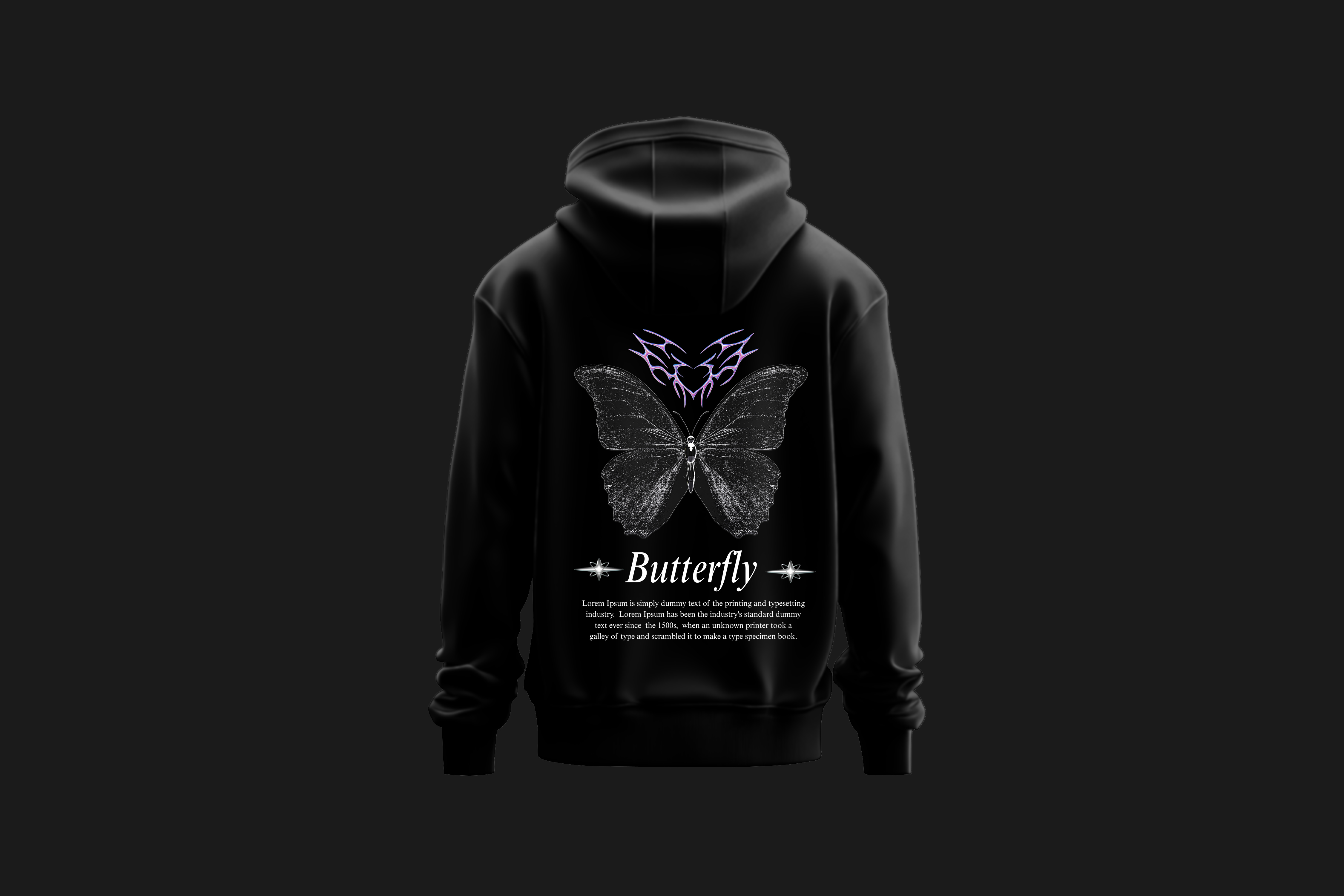 "Butterfly Effect" Gothic Streetwear Hoodie